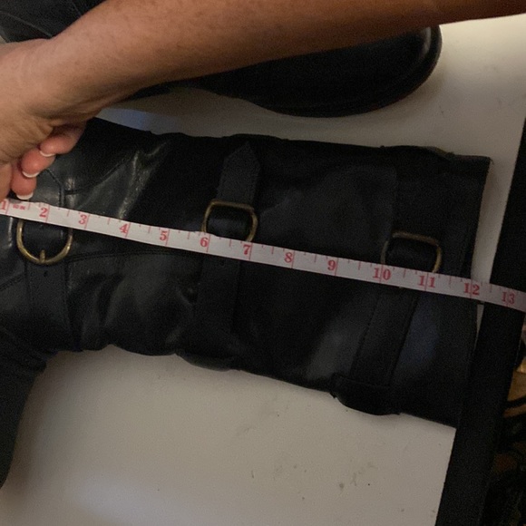 Diba black leather motorcycle boot sz 7 - Picture 6 of 7